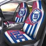 New York Giants Car Seat Cover – Custom US Flag Style Blue and White