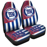 New York Giants Car Seat Cover – Custom US Flag Style Blue and White