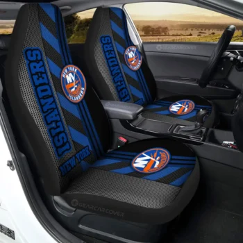 New York Islanders Car Seat Cover - Custom Black and Blue