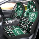 New York Jets Car Seat Cover - Custom Ugly Style Black and Green