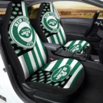 New York Jets Car Seat Cover - Custom US Flag Style Green and Black