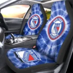 New York Rangers Car Seat Cover - Custom Tie Dye Blue and White