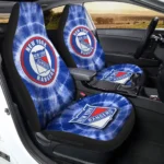 New York Rangers Car Seat Cover – Custom Tie Dye Blue and White
