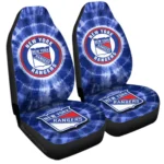 New York Rangers Car Seat Cover – Custom Tie Dye Blue and White