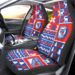 New York Rangers Car Seat Cover - Custom Ugly Style Blue and Red