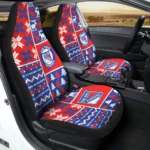 New York Rangers Car Seat Cover – Custom Ugly Style Blue and Red