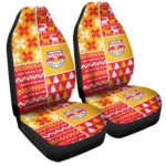 New York Red Bulls Car Seat Cover – Custom Ugly Style Red and Yellow