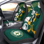 Oakland Athletics Car Seat Cover - Custom Looney Tunes Bugs and Daffy Blue and Black