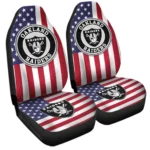 Oakland Raiders Car Seat Cover – Custom Black and Red
