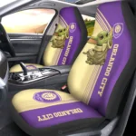 Orlando City SC Car Seat Cover - Baby Yoda Cream and Gold