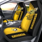 Pittsburgh Penguins Car Seat Cover - Baby Yoda Yellow and Gold