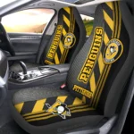 Pittsburgh Penguins Car Seat Cover - Custom Black and Yellow