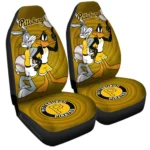 Pittsburgh Pirates Car Seat Cover – Custom Looney Tunes Bugs and Daffy Gold and Yellow