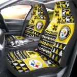 Pittsburgh Steelers Car Seat Cover - Custom Ugly Style Black and Yellow