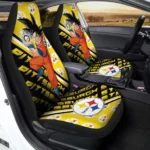 Pittsburgh Steelers Car Seat Cover - Goku White and Orange