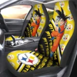 Pittsburgh Steelers Car Seat Cover – Goku White and Orange