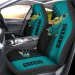 San Jose Sharks Car Seat Cover - Baby Yoda Blue and Black