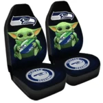Seattle Seahawks Car Seat Cover – Baby Yoda Black and Green