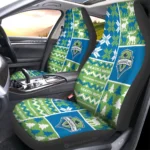 Seattle Sounders FC Car Seat Cover - Custom Ugly Style Green and Blue