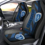 Sporting Kansas City Car Seat Cover - Custom Black and Blue