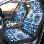 Sporting Kansas City Car Seat Cover - Custom Ugly Style Blue and White