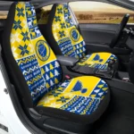 St Louis Blues Car Seat Cover – Custom Ugly Style Blue and Yellow