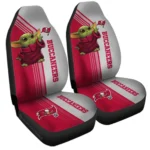 Tampa Bay Buccaneers Car Seat Cover – Baby Yoda Pink and White