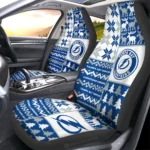 Tampa Bay Lightning Car Seat Cover - Custom Ugly Style Blue and White