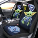 Tennessee Titans Car Seat Cover - Baby Yoda Blue and Black