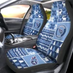 Tennessee Titans Car Seat Cover - Custom Ugly Style Blue and White