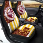 Washington Commanders Car Seat Cover - Custom US Flag Style White and Red