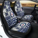 Winnipeg Jets Car Seat Cover – Custom Ugly Style Blue and Gray