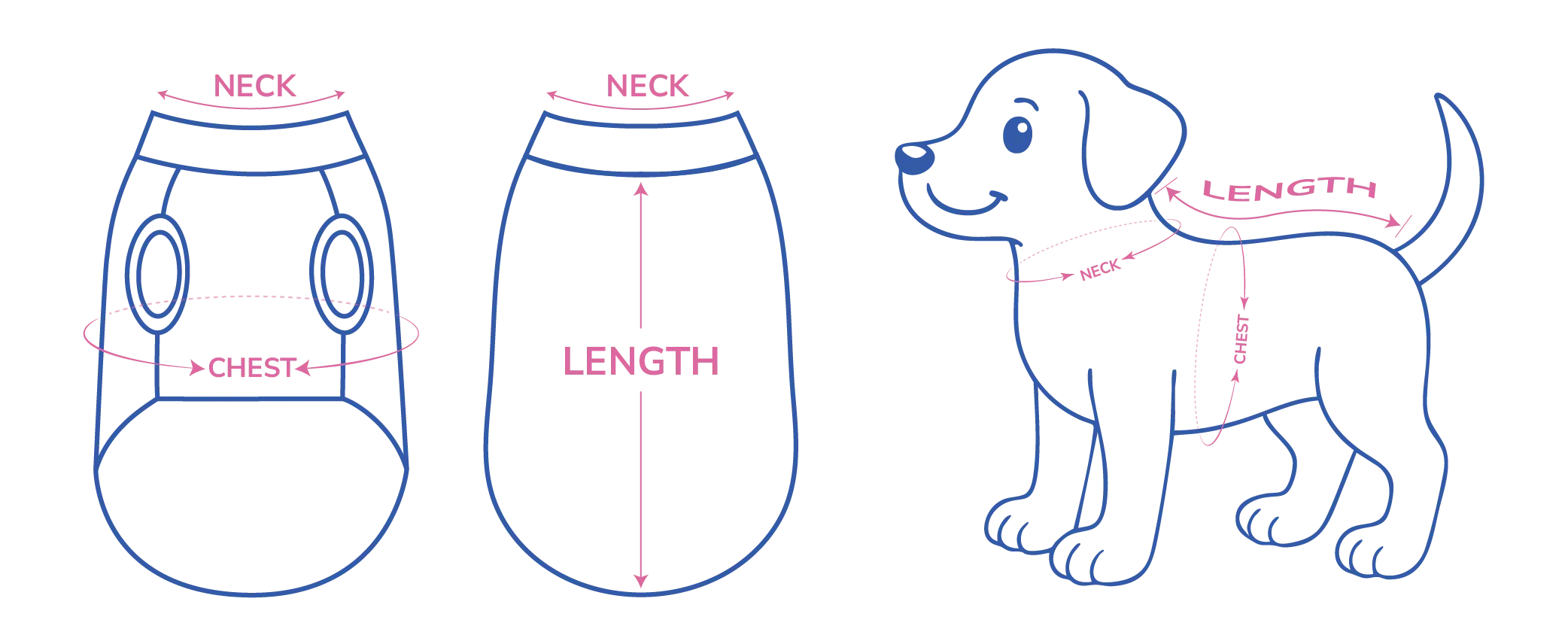 dog jersey size guide